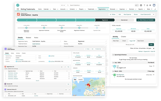 Monitoring the trademark registration process